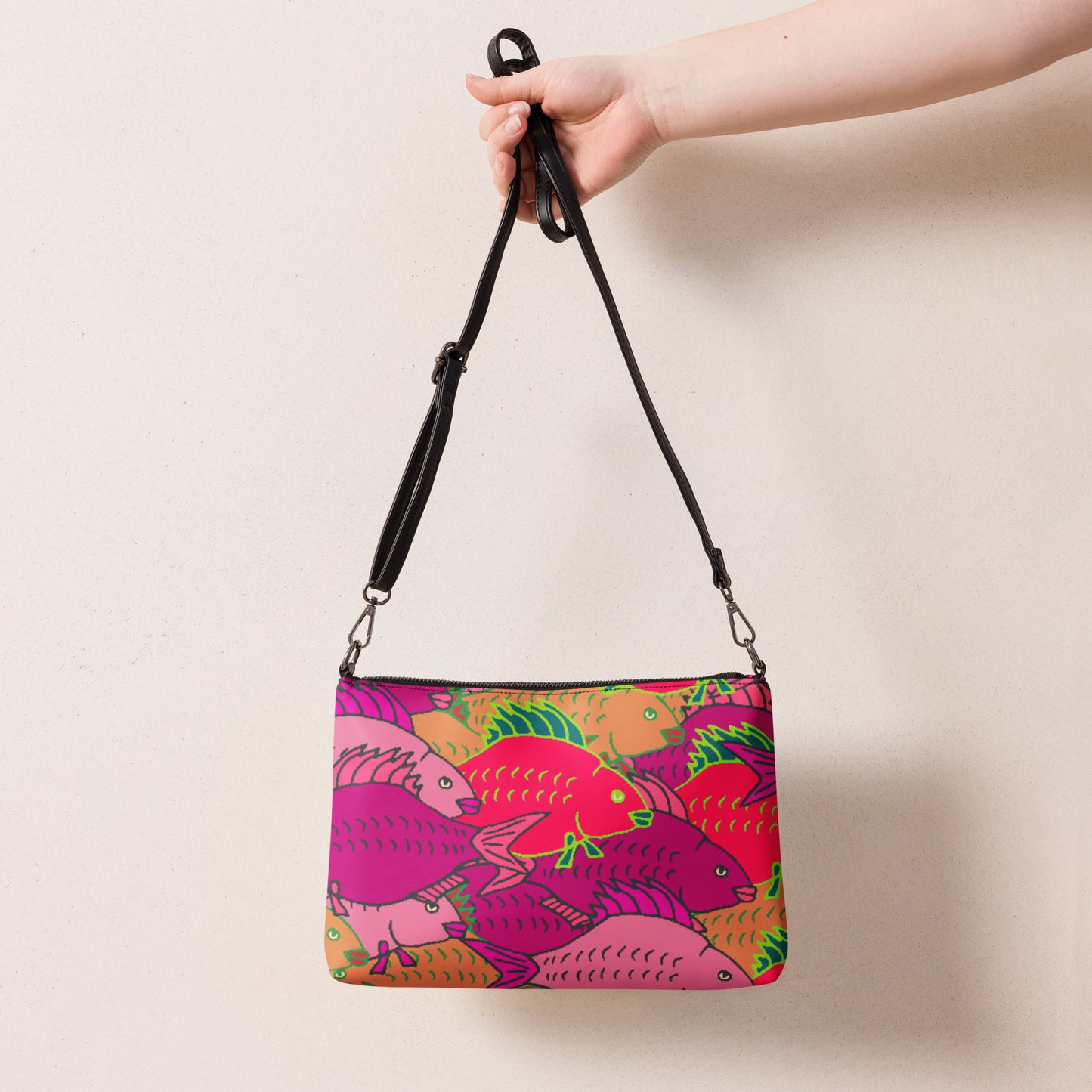 Carp Party Whimsical Crossbody bag