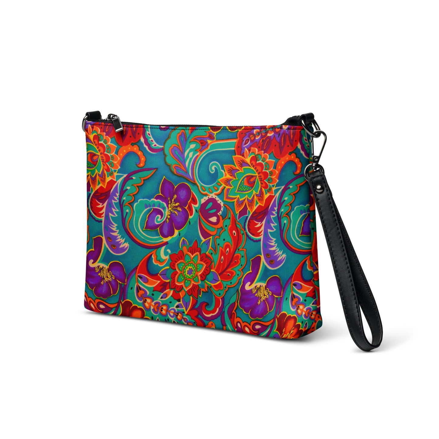 Fortney Bright Abstract Floral Crossbody bag