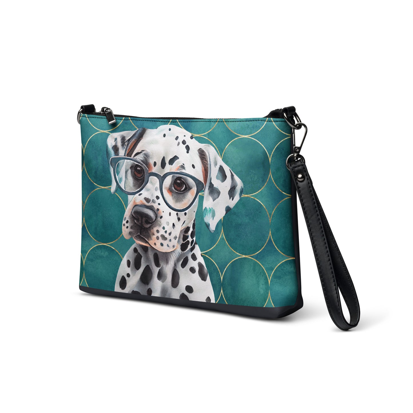 Dalmatian in Glasses Crossbody bag