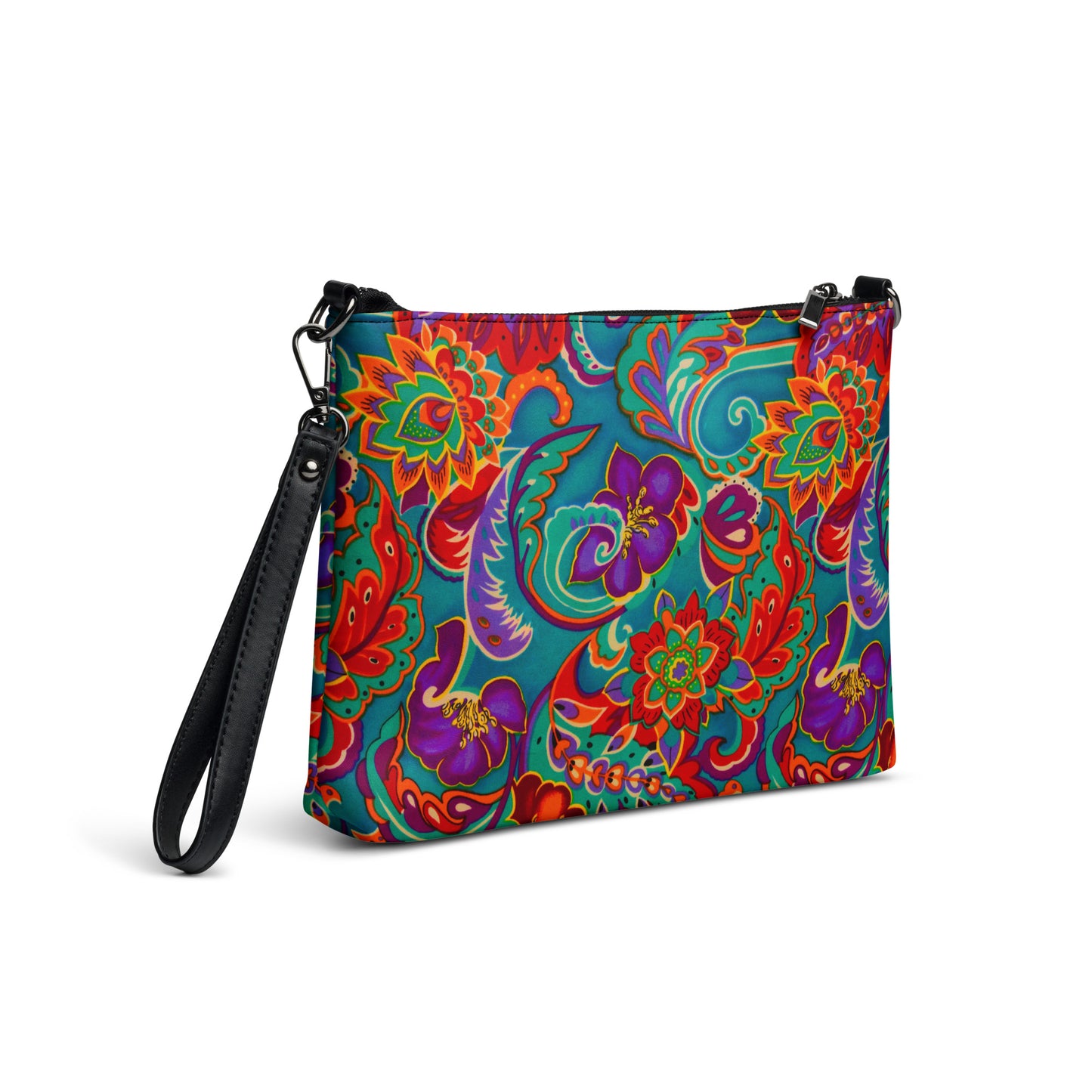 Fortney Bright Abstract Floral Crossbody bag