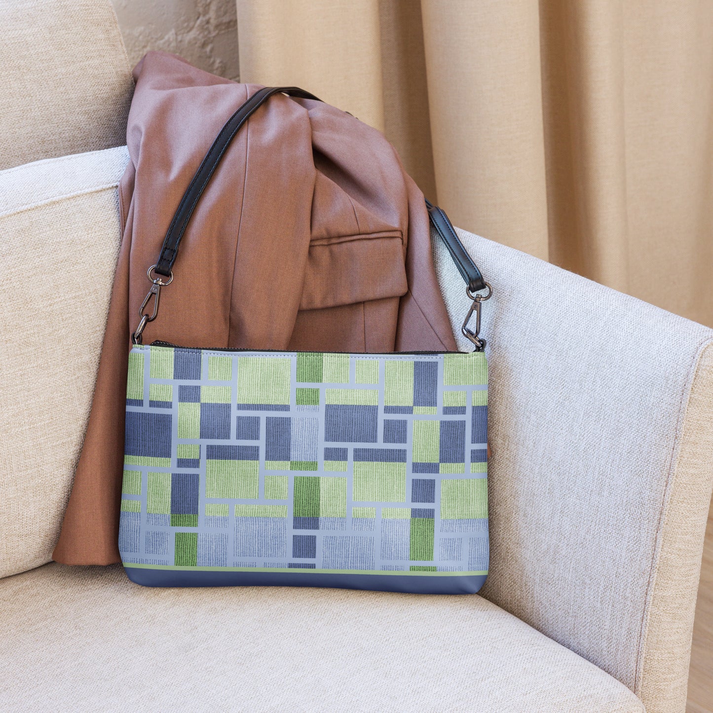 Shiloh Geometric Pattern Crossbody bag