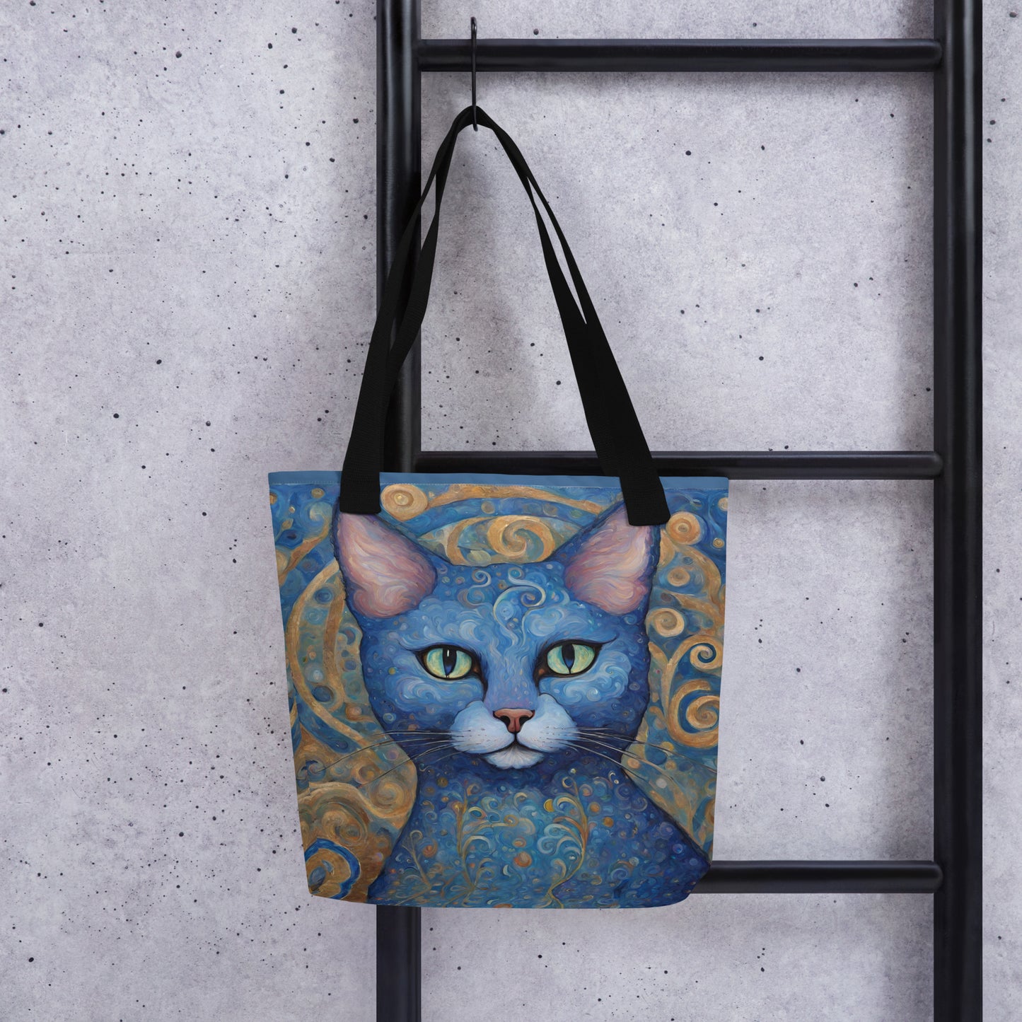 Blue Cat Tote bag