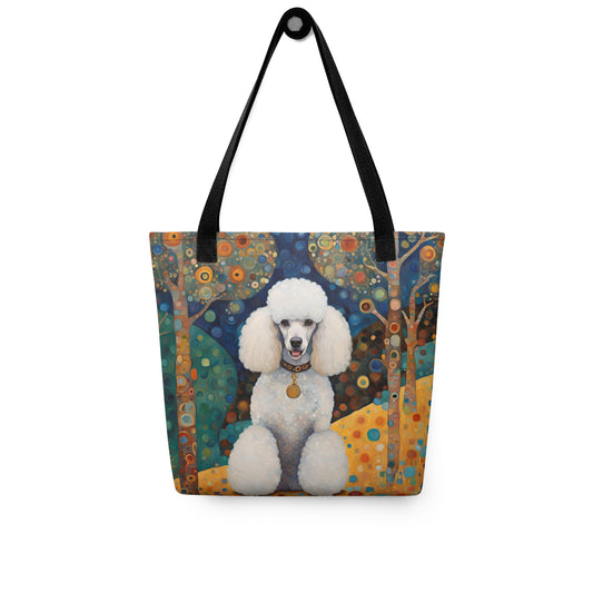 White Poodle Tote bag