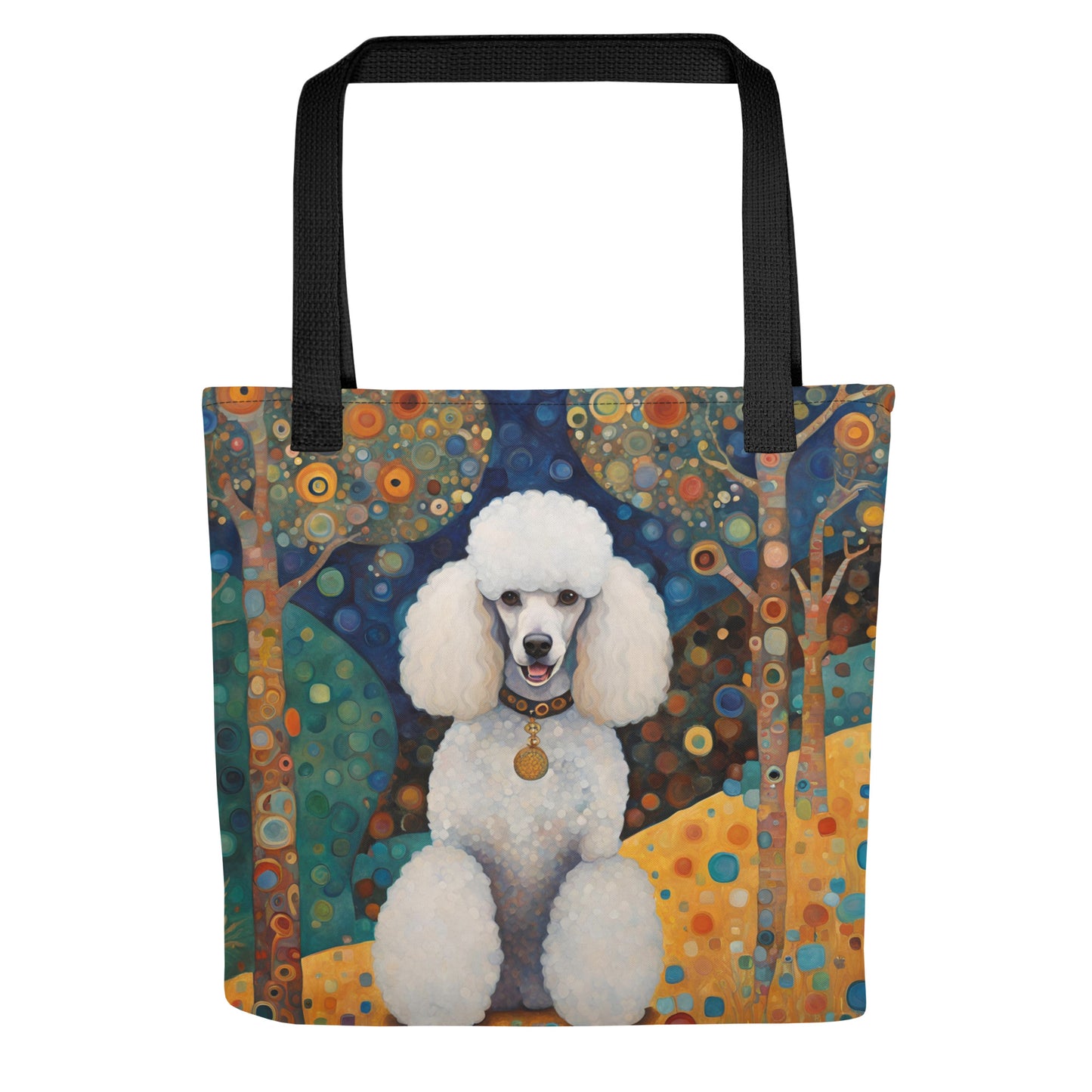 White Poodle Tote bag