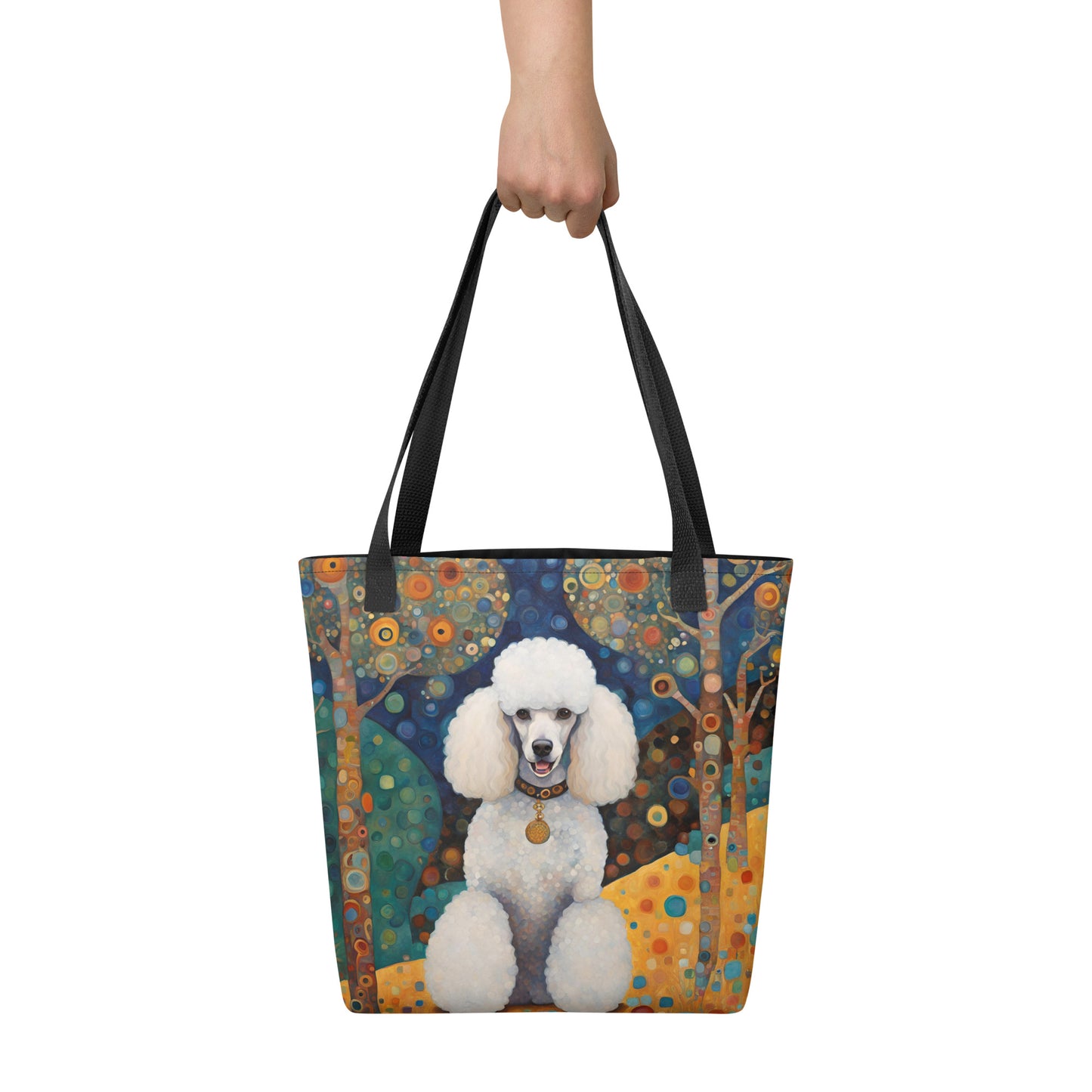 White Poodle Tote bag