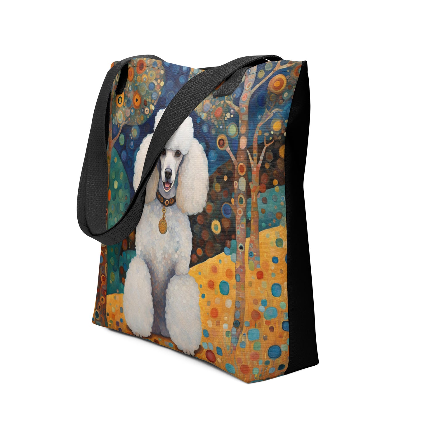 White Poodle Tote bag