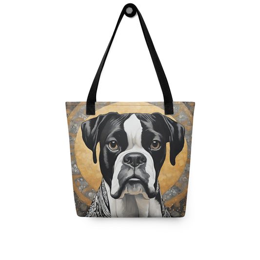 Boxer Black & White Tote bag