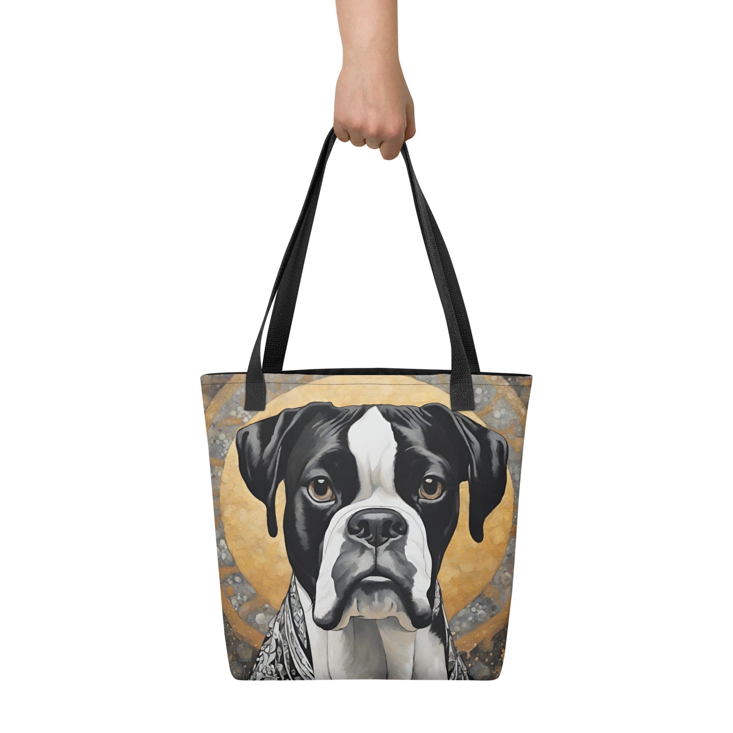 Boxer Black & White Tote bag