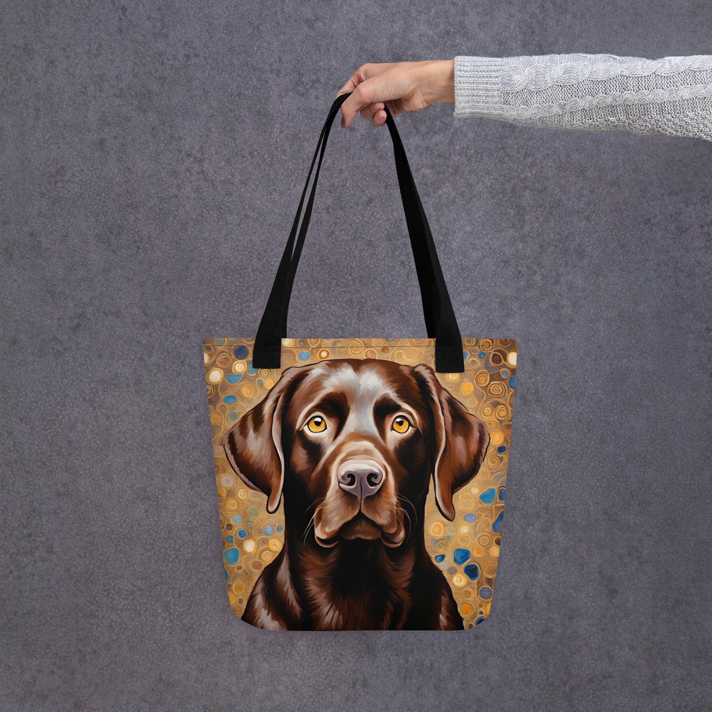 Chocolate Labrador Tote bag