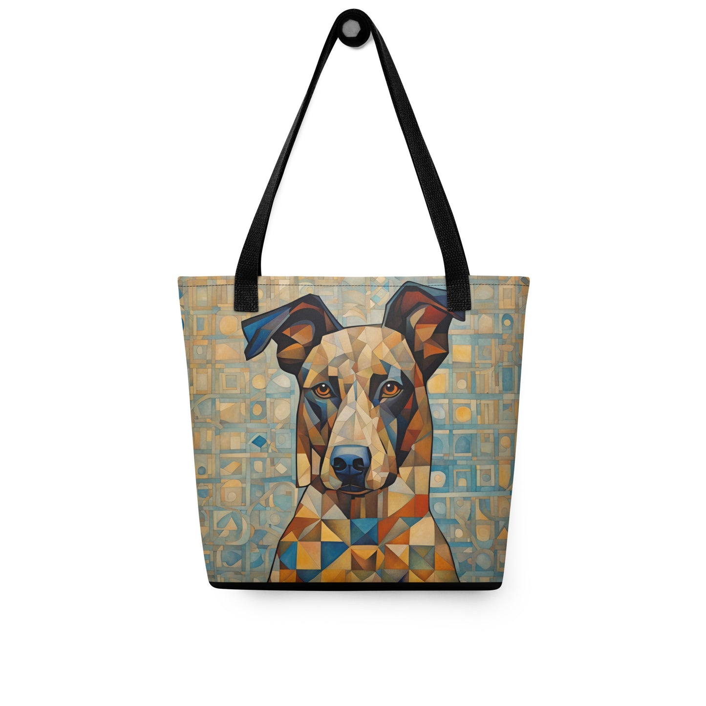 Scooter Dog Abstract Tote bag