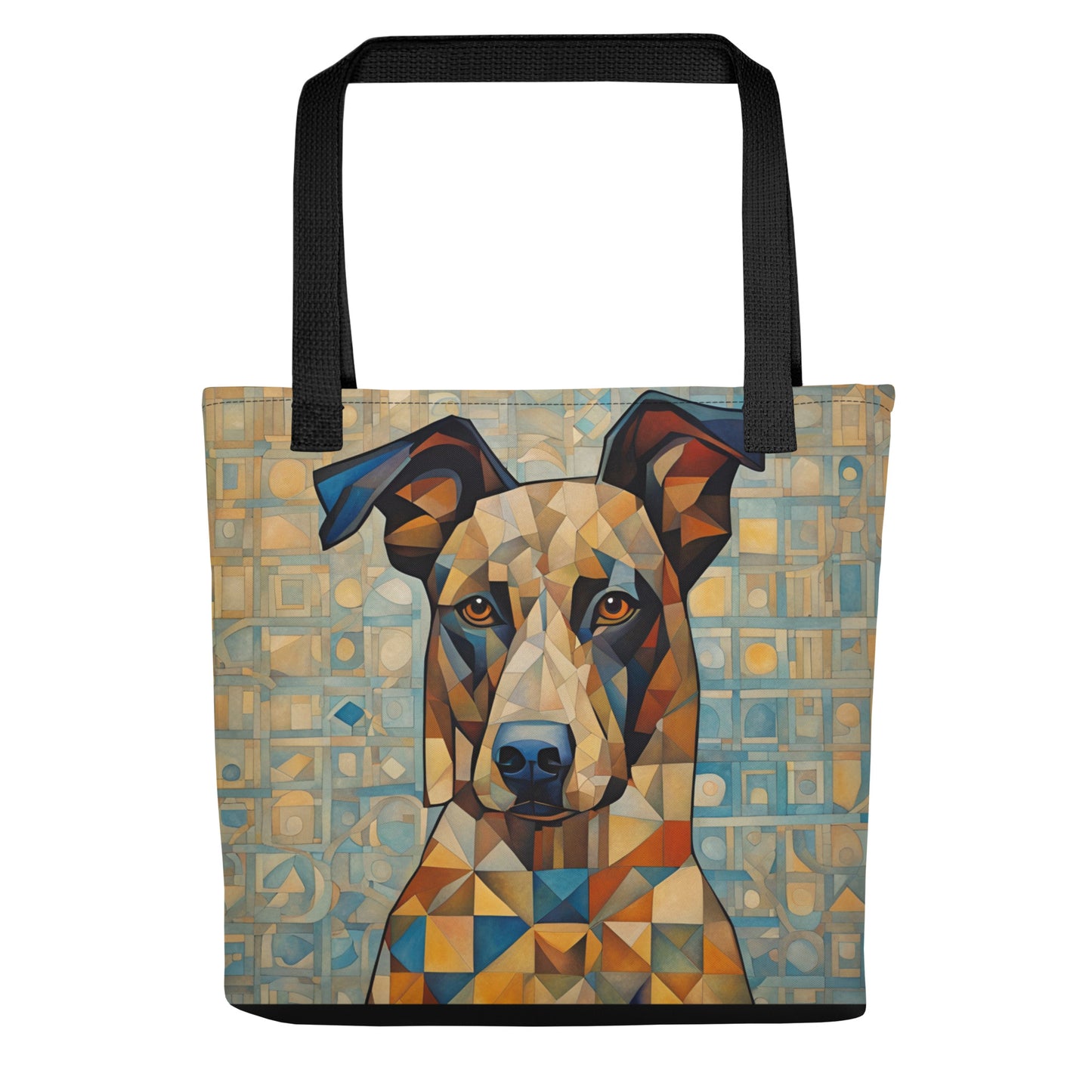 Scooter Dog Abstract Tote bag