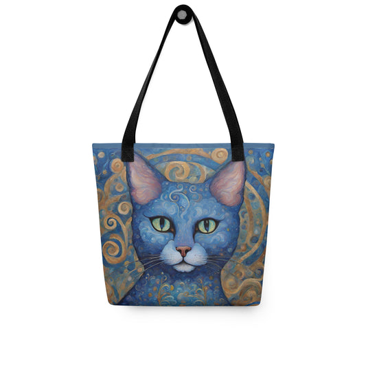 Blue Cat Tote bag