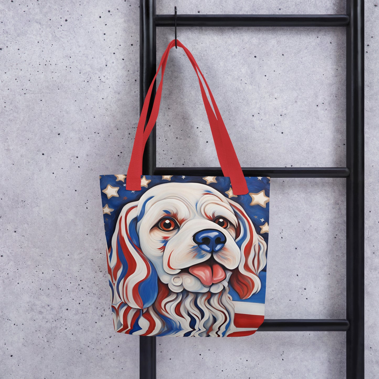 Patriotic Pup Tote bag