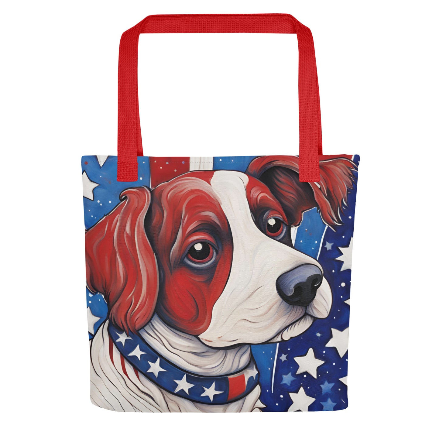 Proud American Pup Tote bag