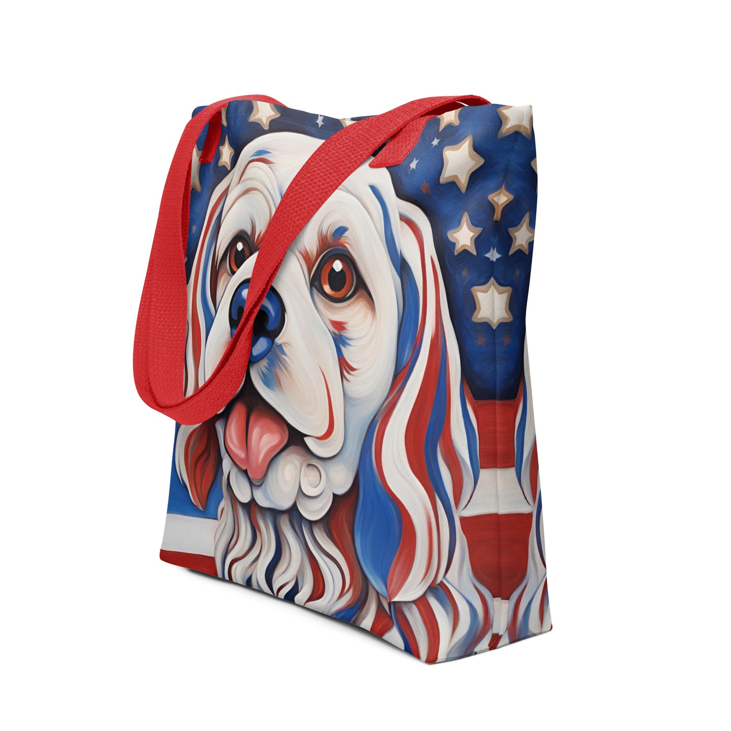 Patriotic Pup Tote bag