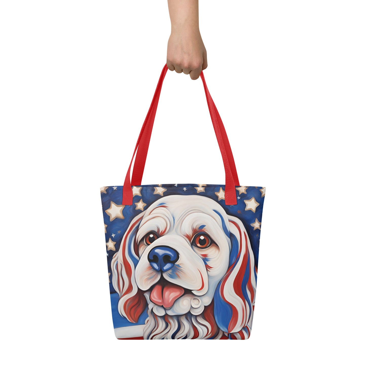 Patriotic Pup Tote bag