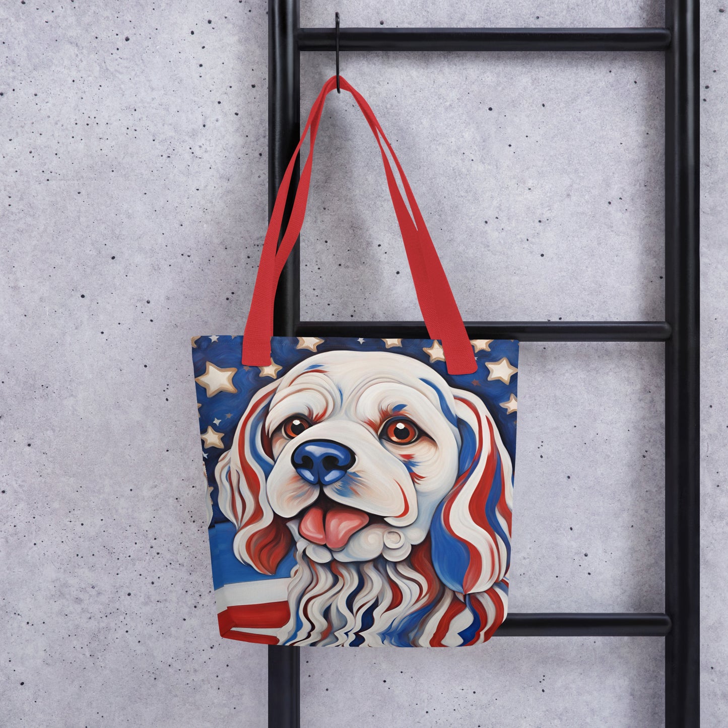 Patriotic Pup Tote bag