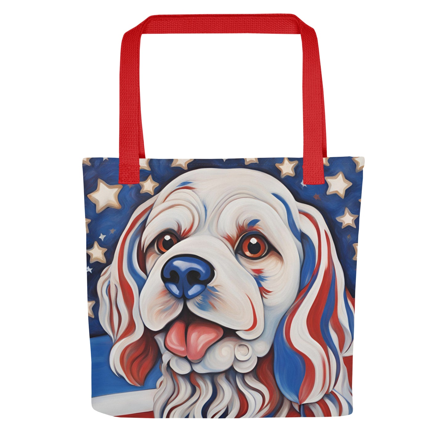 Patriotic Pup Tote bag