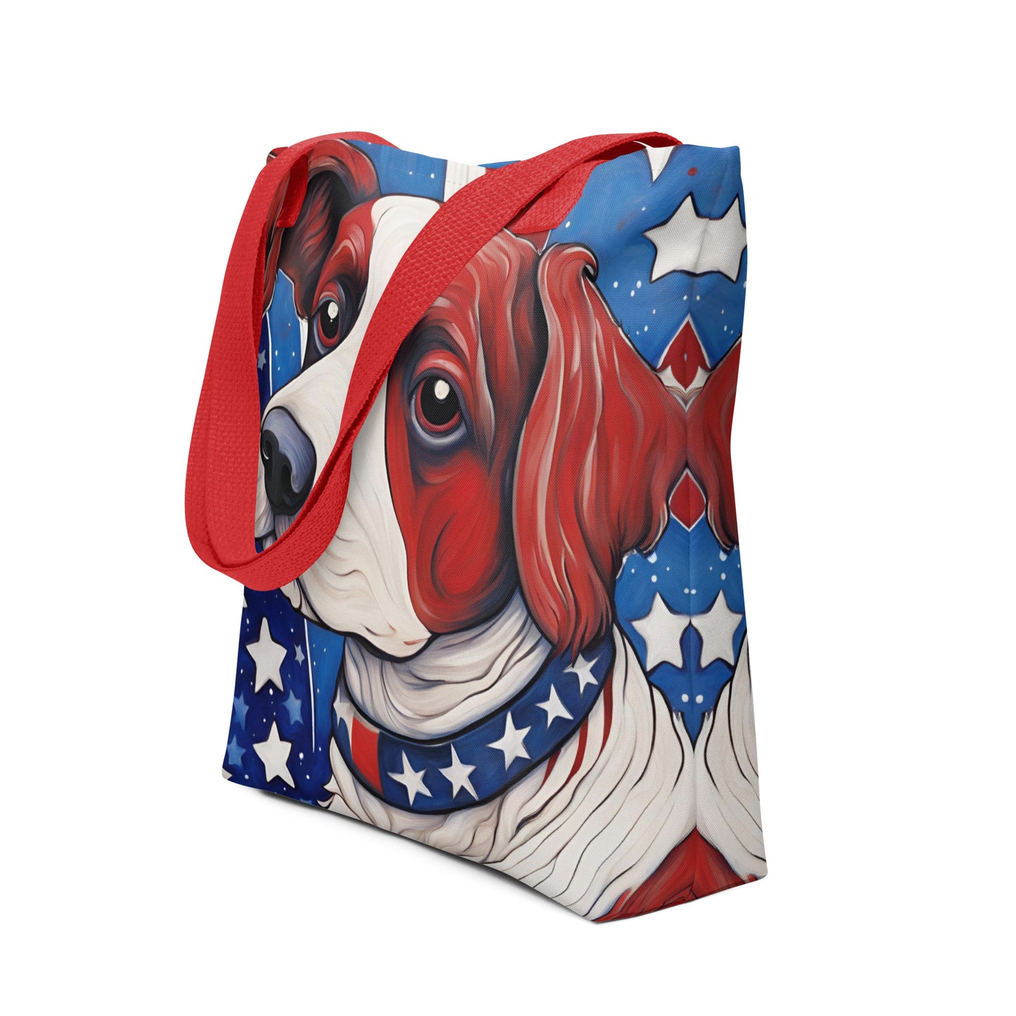 Proud American Pup Tote bag