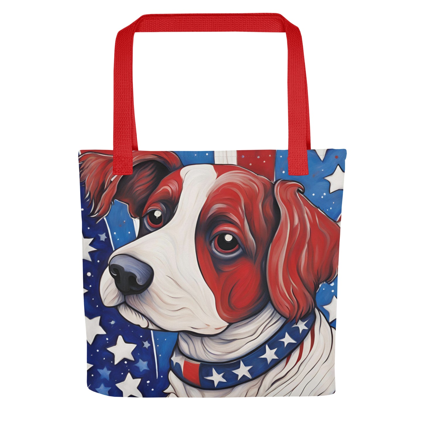 Proud American Pup Tote bag