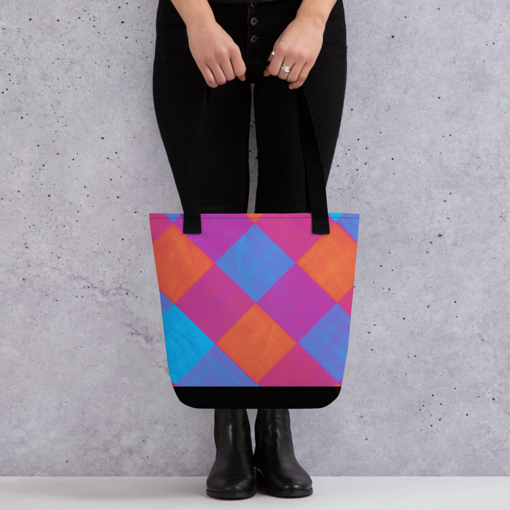 Loud Bang Plaid Tote bag