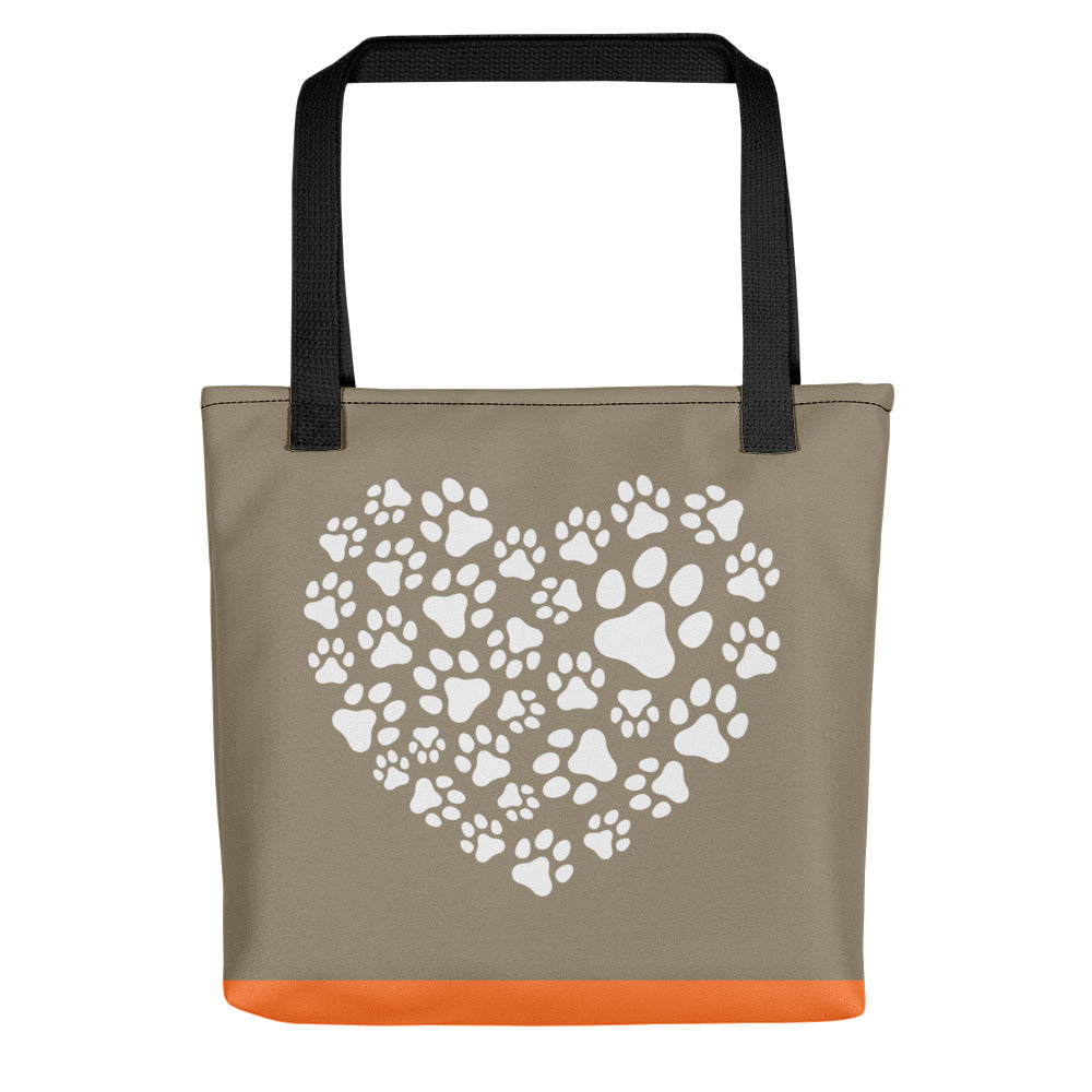 French Bulldog in Orange Tote bag