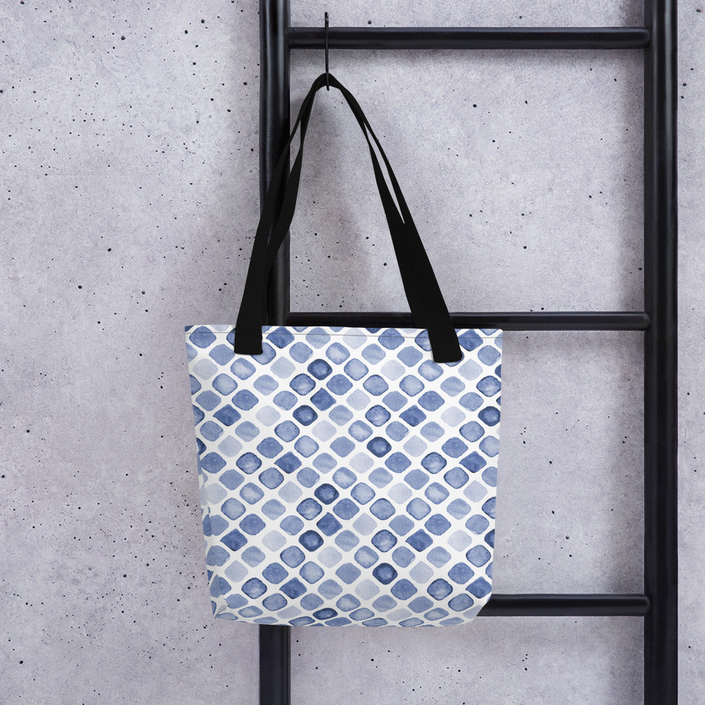 Blue Dobb Tote bag