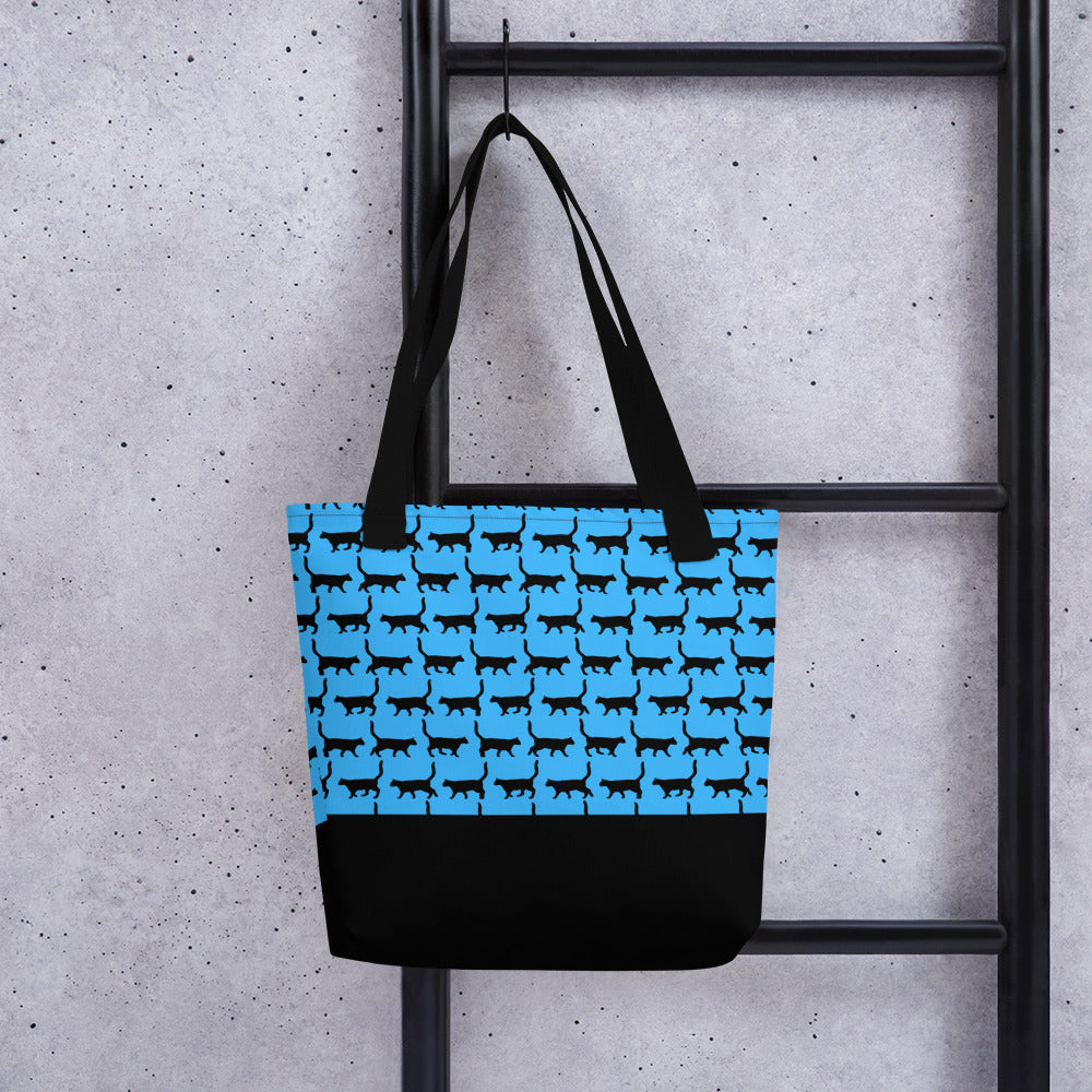 Le Chat Blue Tote bag