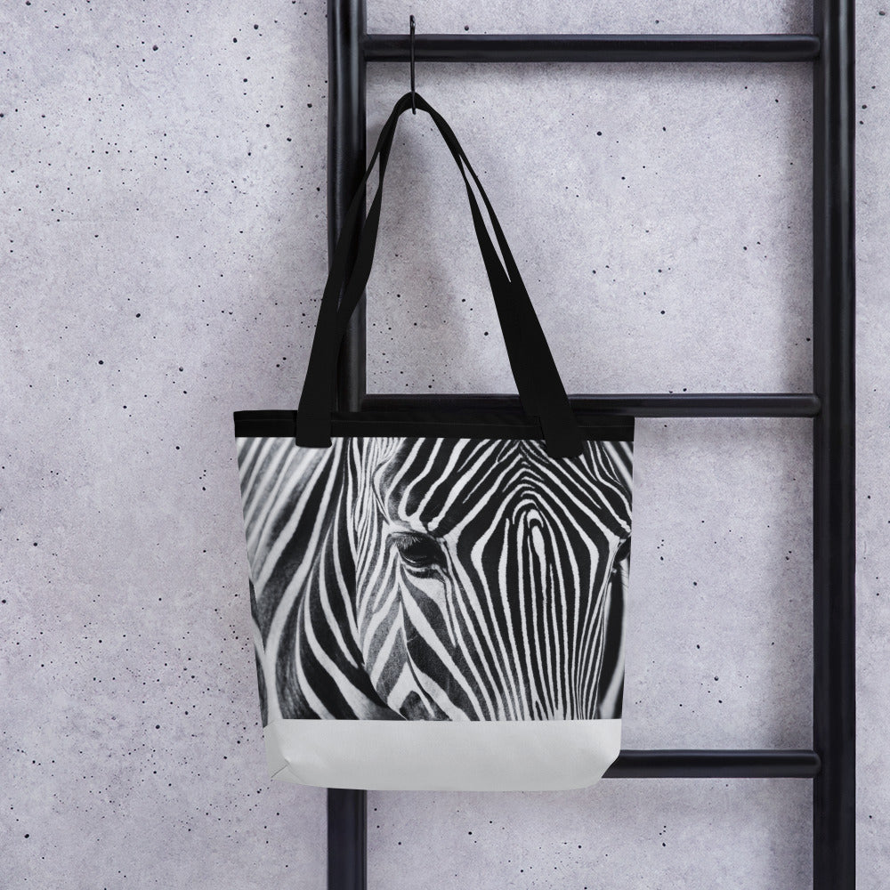 Zebra Closeup Wildlife Zoo Tote bag