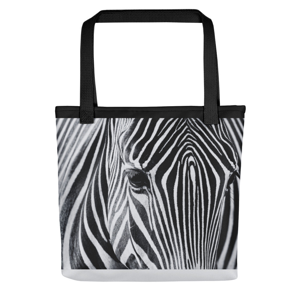 Zebra Closeup Wildlife Zoo Tote bag