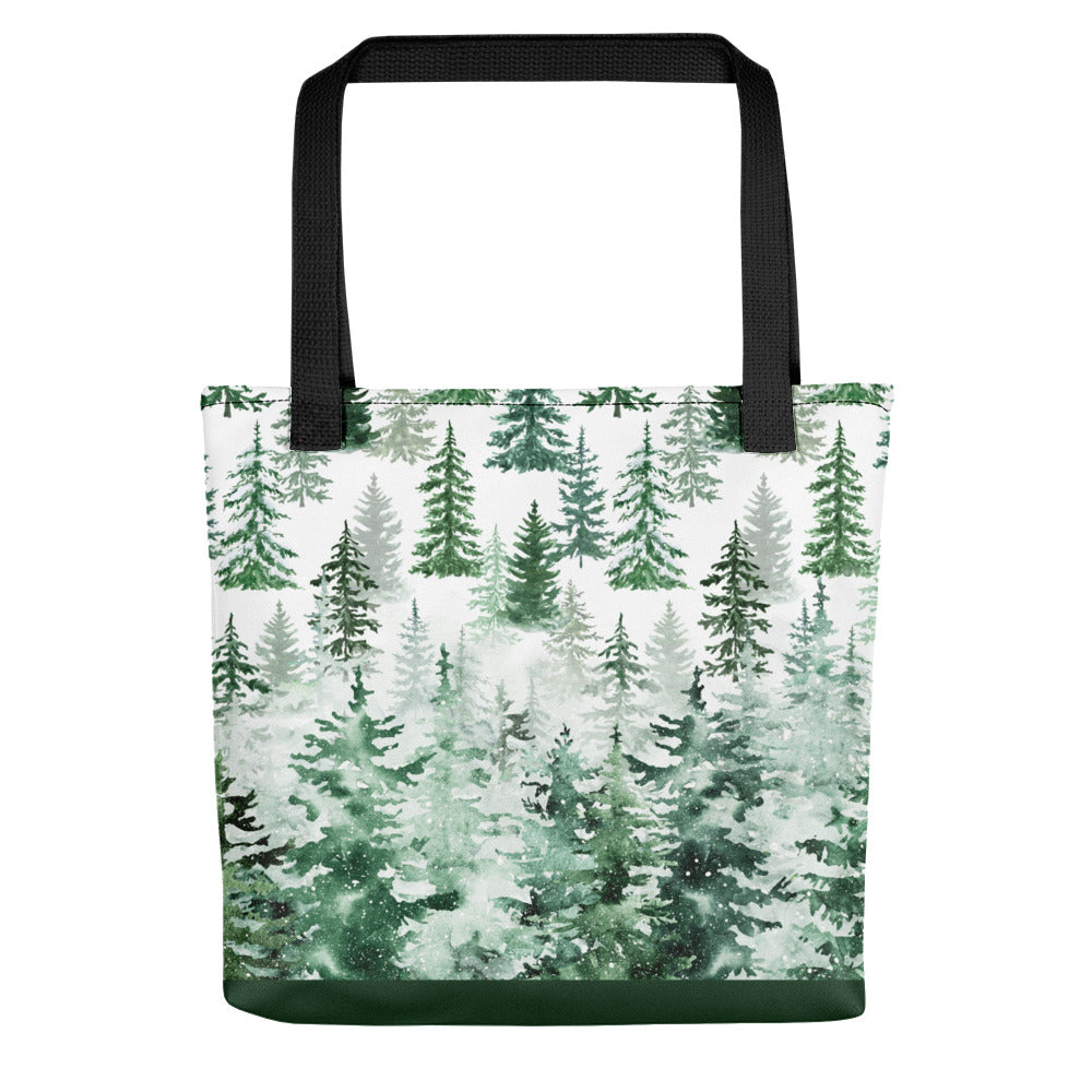 Pines in the Snow Tote bag