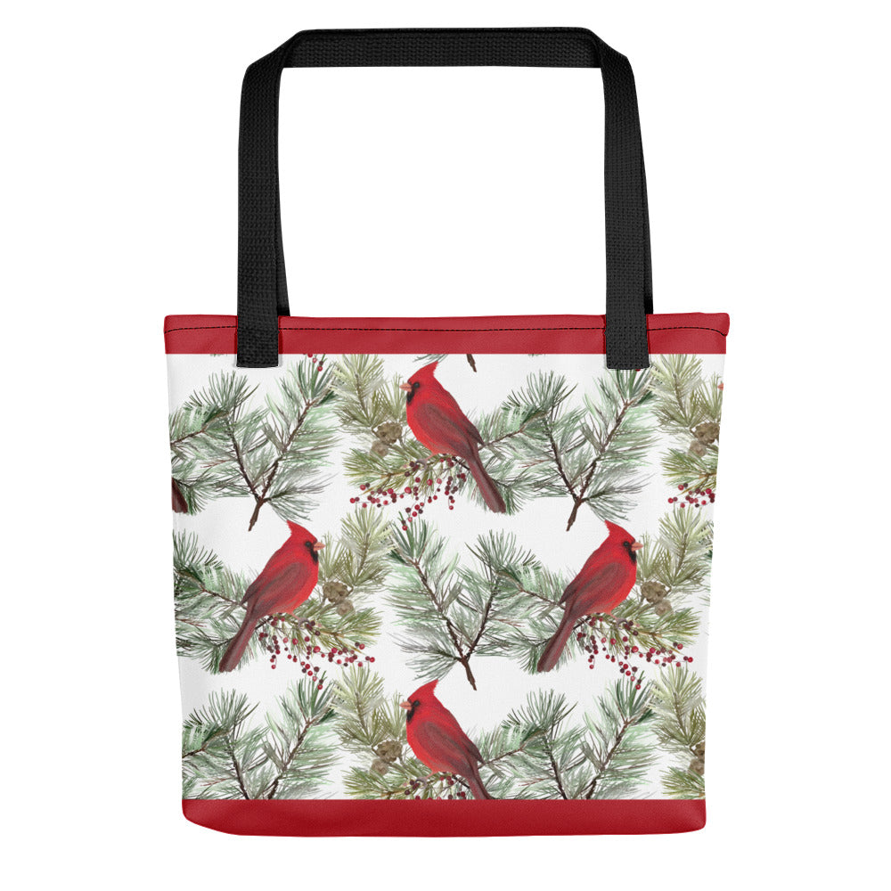 Winter Cardinals Tote bag