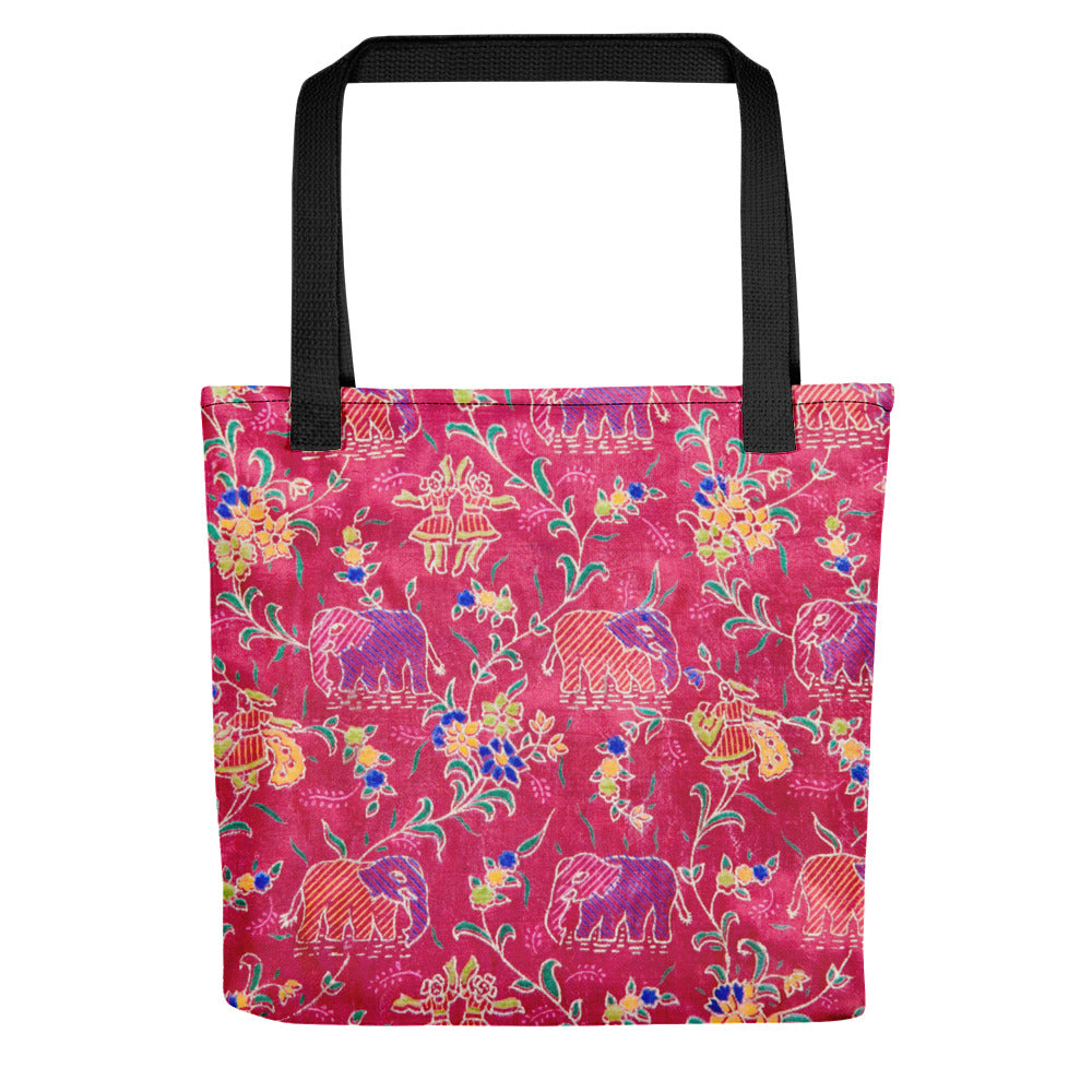 Elephants on Silk Tote bag