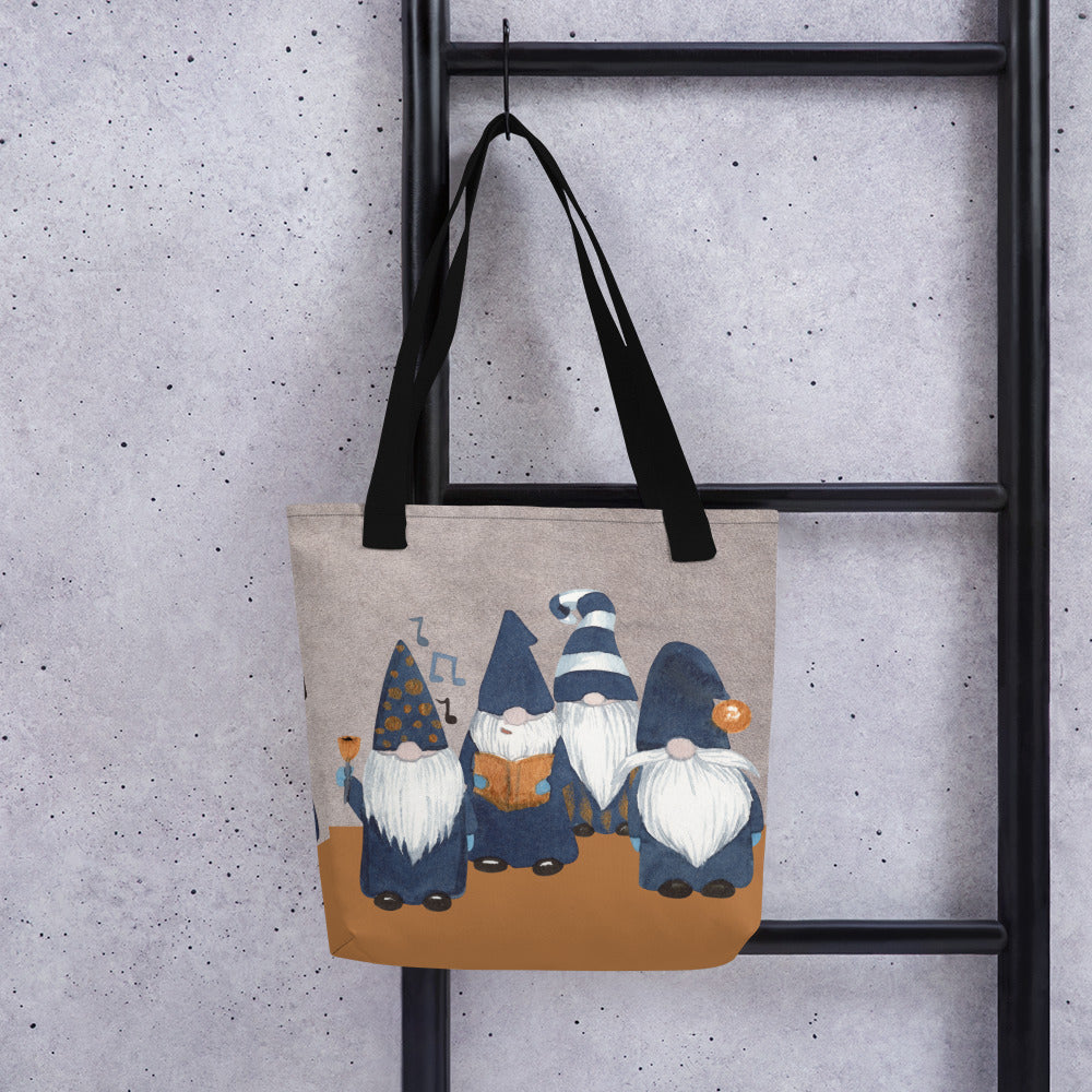 Gnome Carolers Tote bag