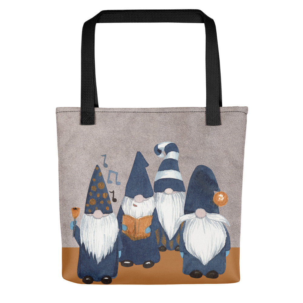 Gnome Carolers Tote bag