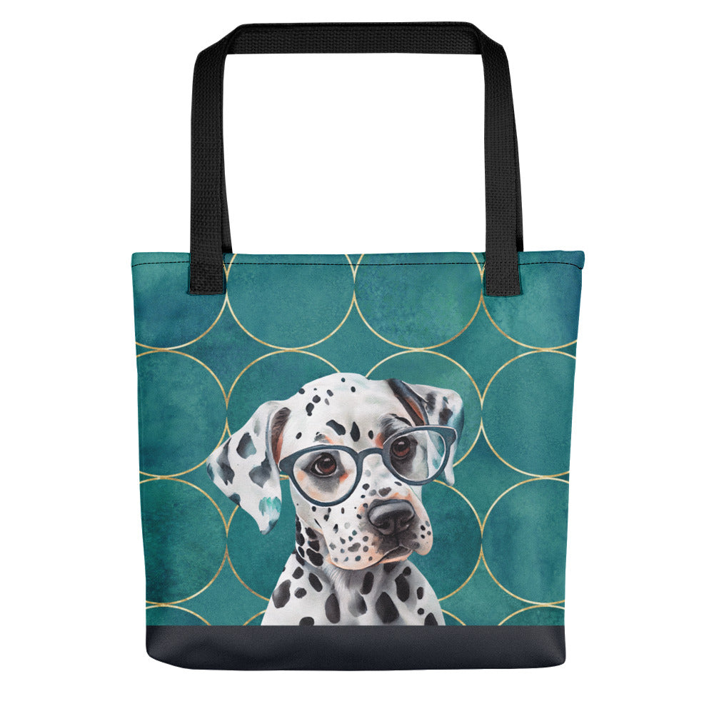 Dalmatian in Glasses Tote bag