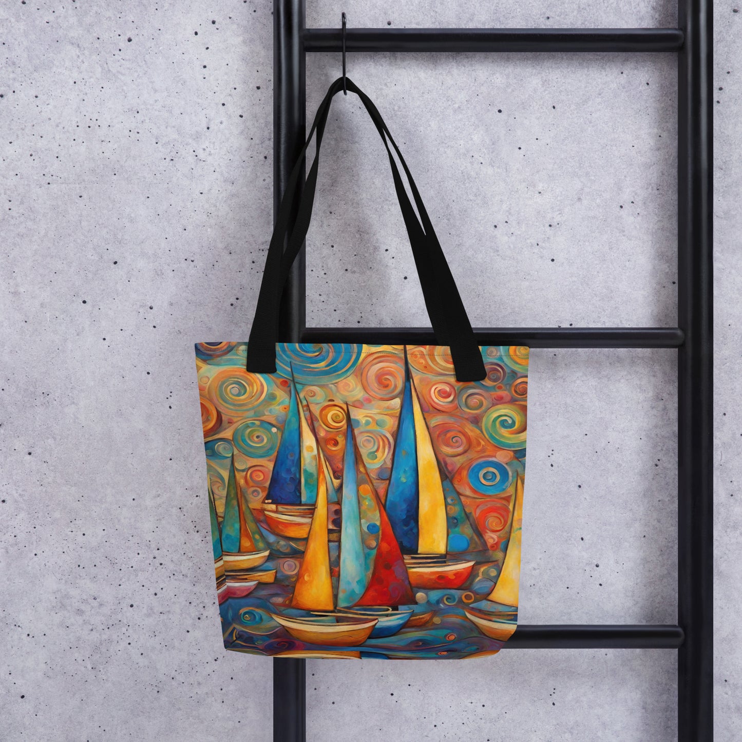 Colorful Sailboats Tote bag