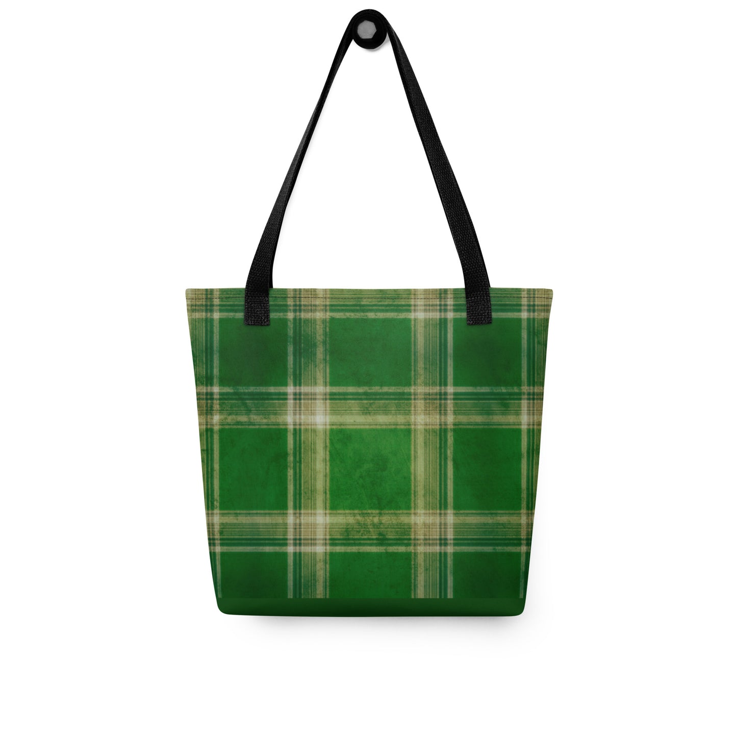 Leprechaun Green Plaid Tote bag