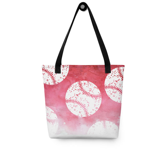 Baseball Faded Red Tote bag