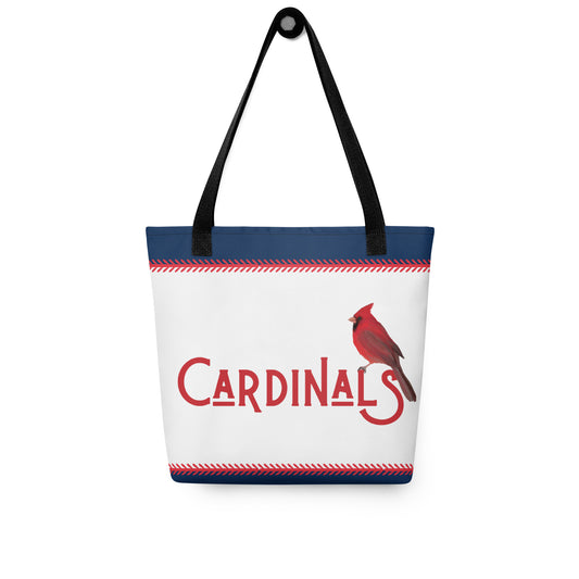 Red Plaid St Louis Cardinals Tote bag