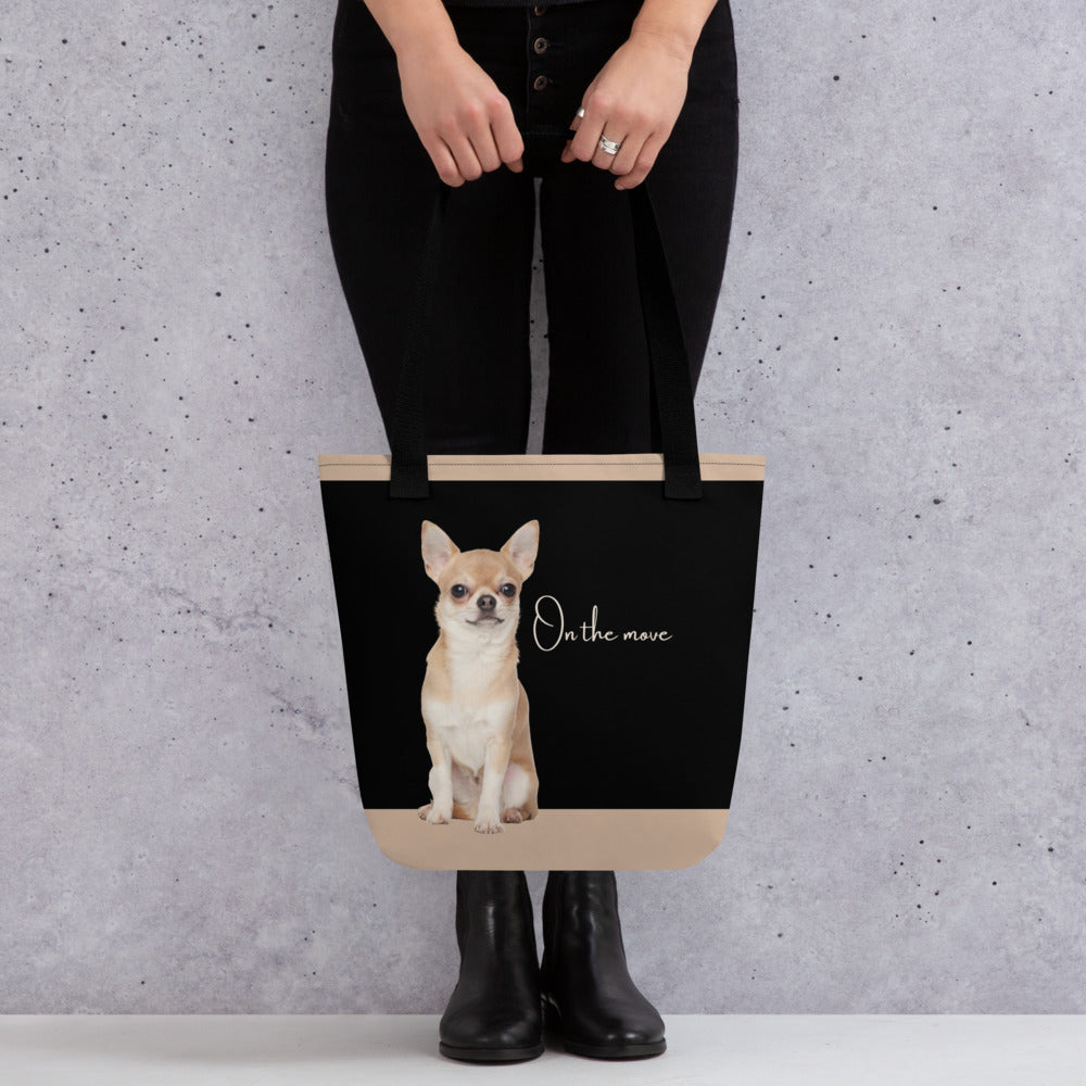 Chihuahua On the Move Tote bag