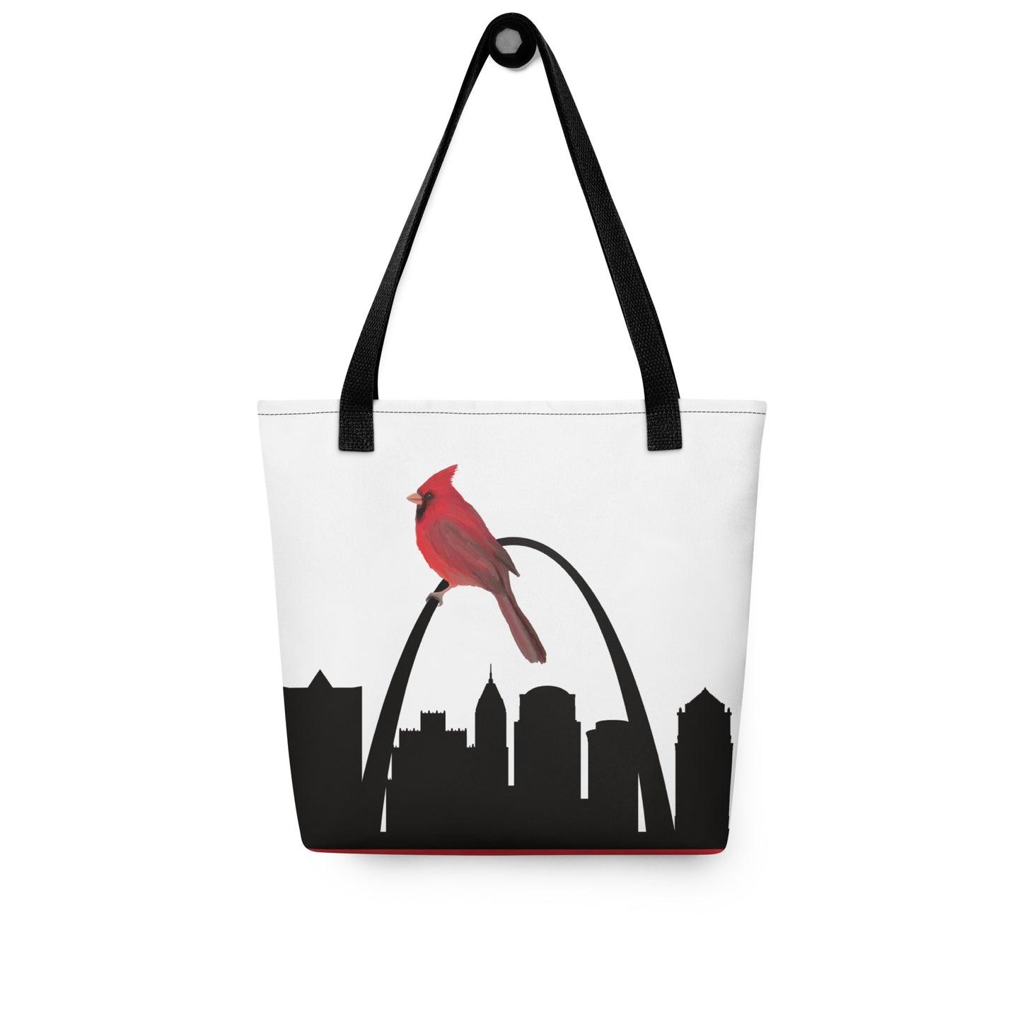 St Louis Skyline & Cardinal Tote bag