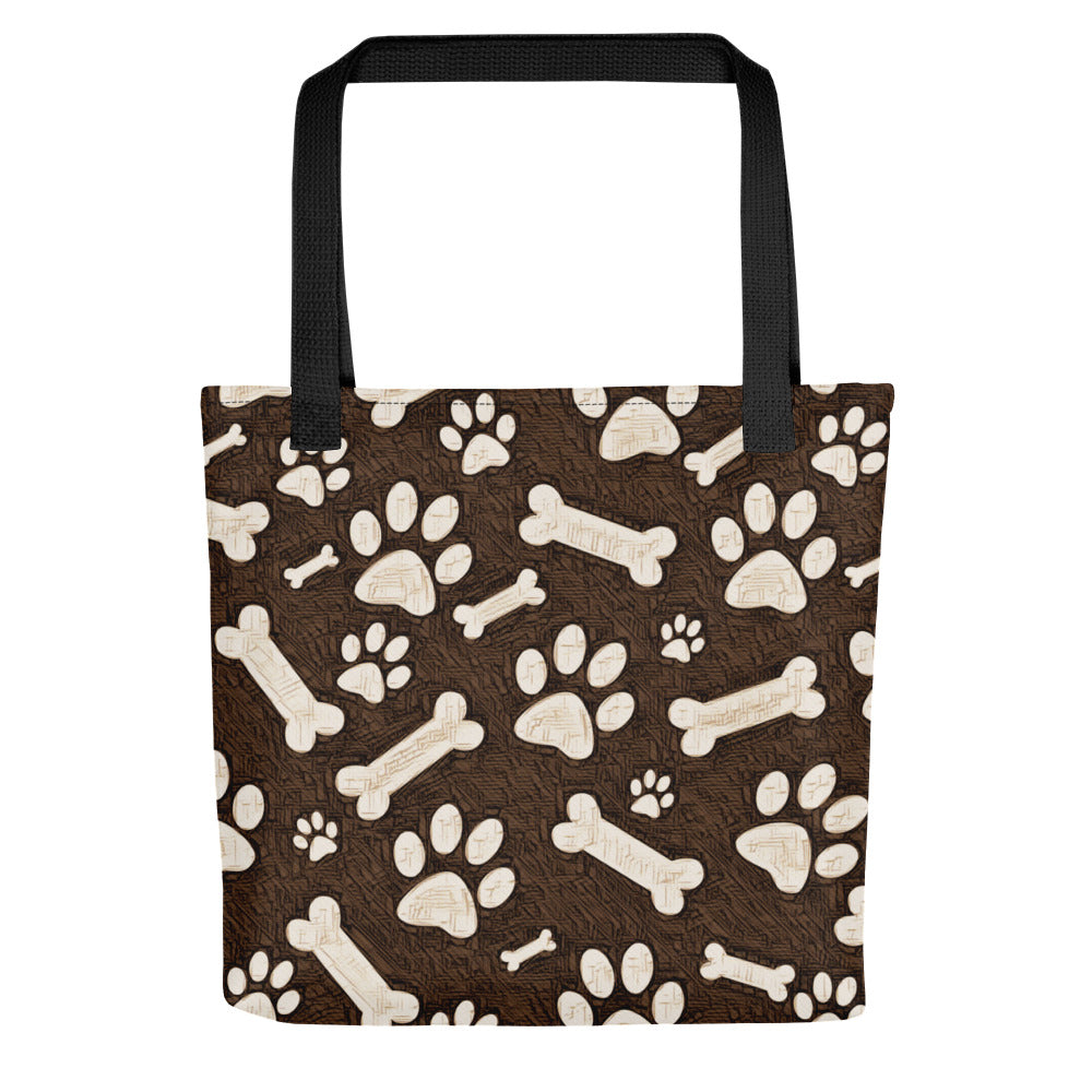 Bow Wow Brown Tote bag