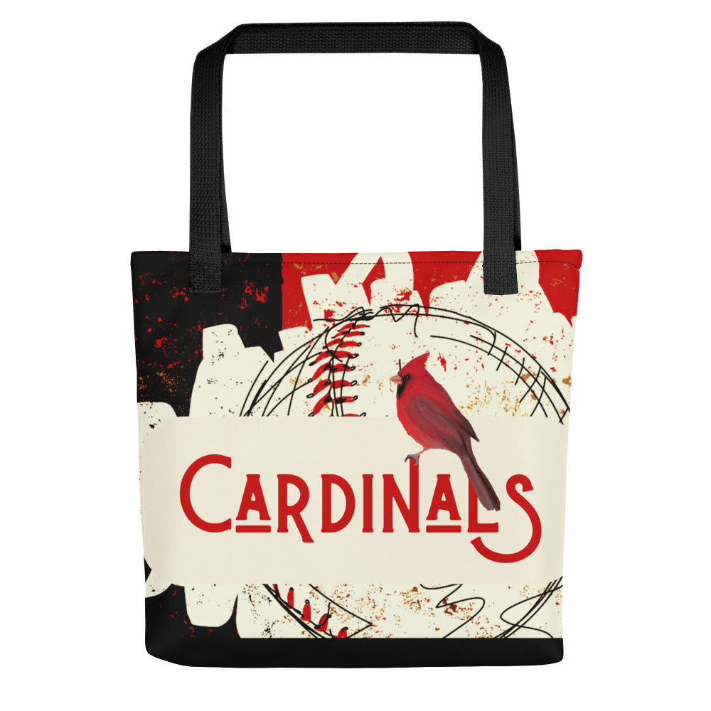 Cardinals Baseball Grunge Tote bag