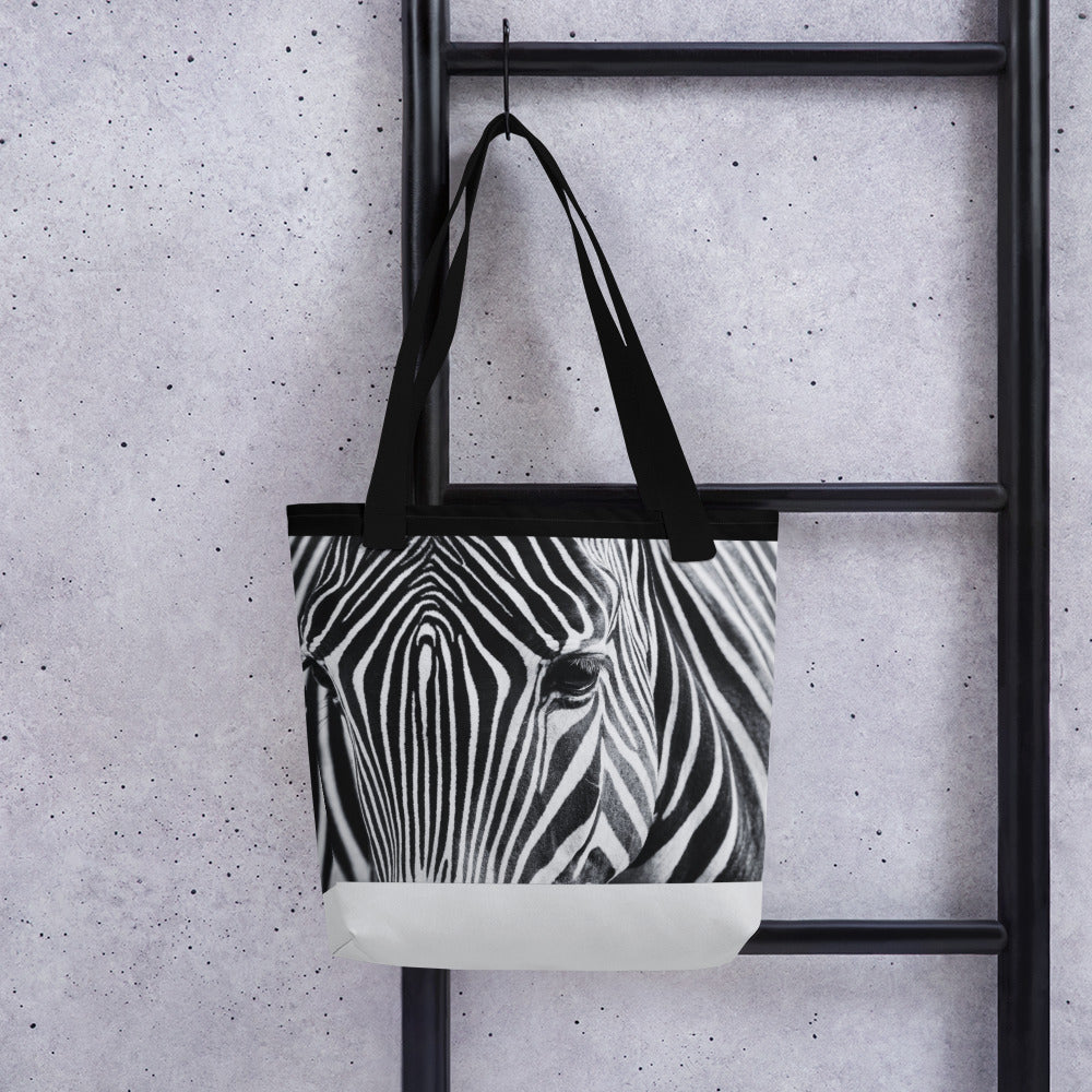 Zebra Closeup Wildlife Zoo Tote bag