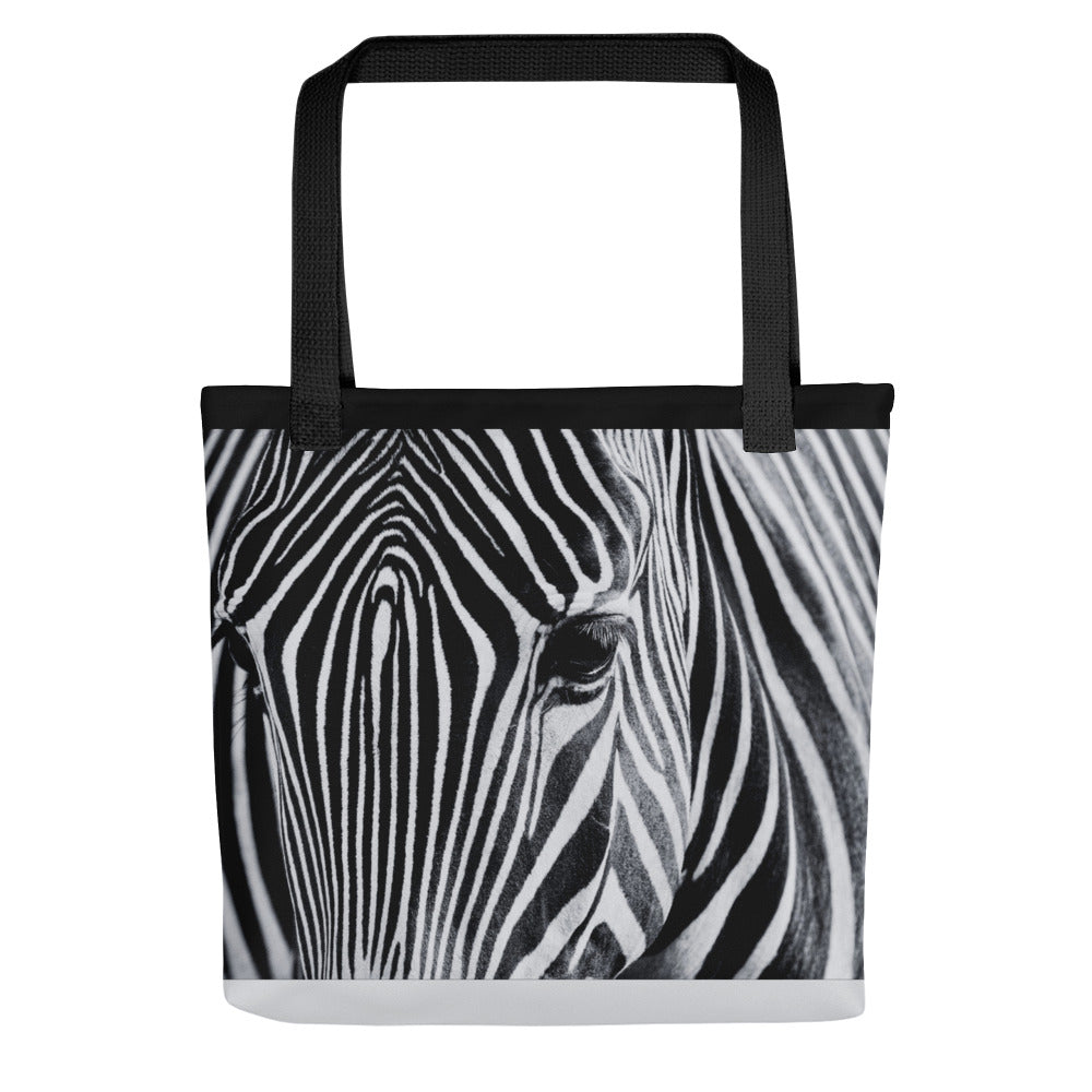 Zebra Closeup Wildlife Zoo Tote bag