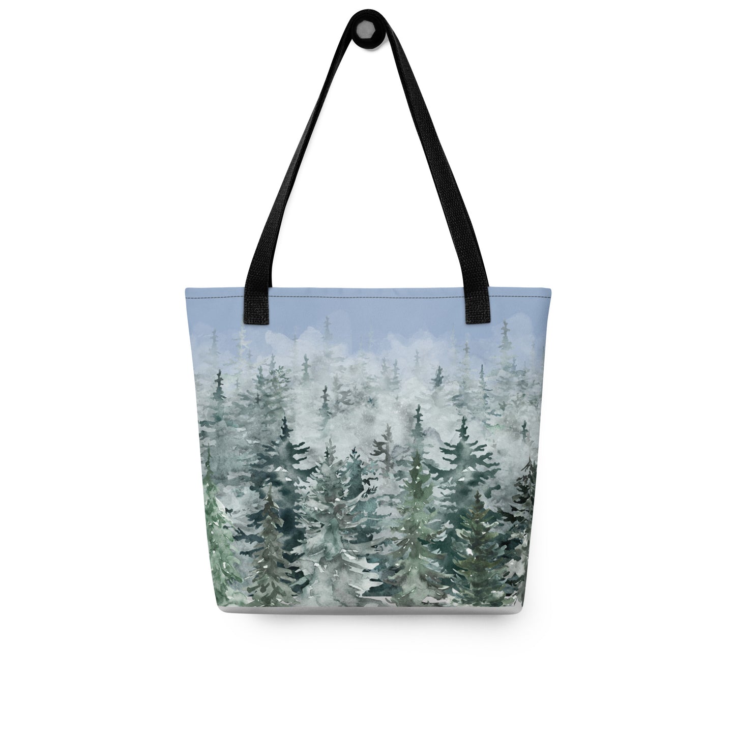 Evergreens in Winter Tote bag