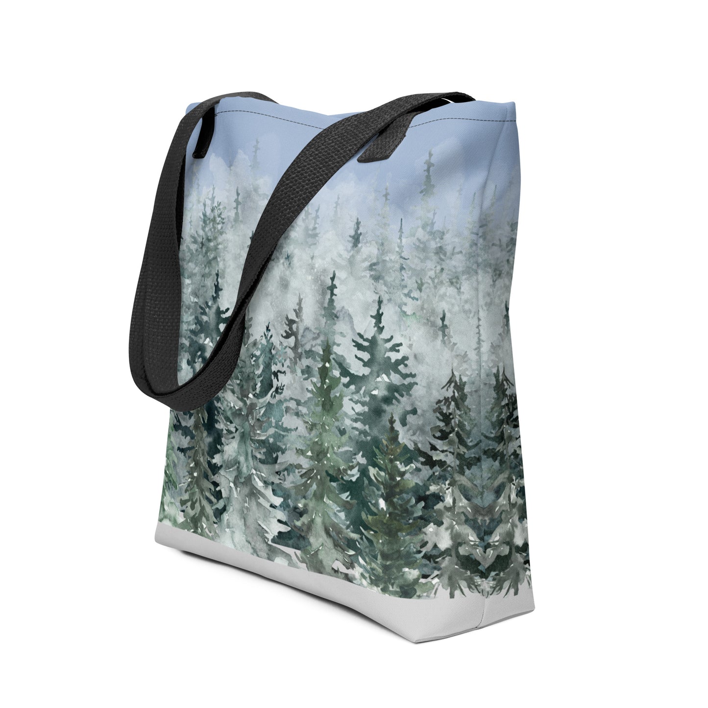 Evergreens in Winter Tote bag