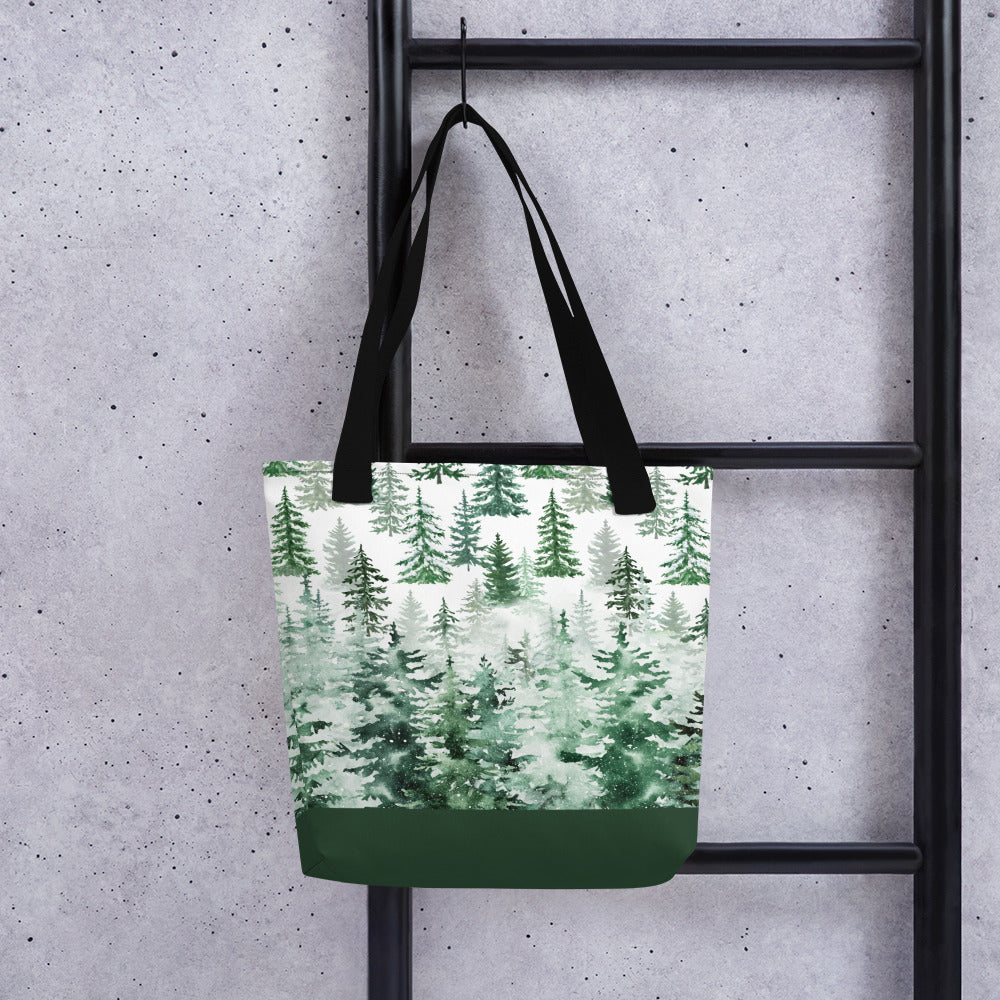 Pines in the Snow Tote bag