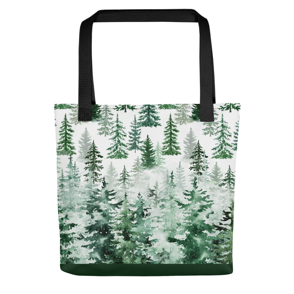 Pines in the Snow Tote bag